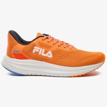 Imagem de Tênis Esportivo Masculino Fastness Laranja Azul Branco Fila F01R00193-
