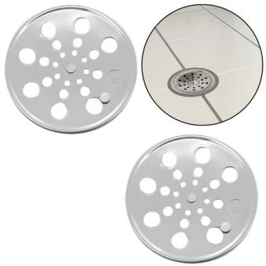 Imagem de Ralo Inox Grelha Redonda Rotativa Abre Fecha 15 Cm 02 Un - Kaztec