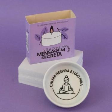 Imagem de Vela com Mensagem Secreta Vanilla — Aroma que Acalma e Surpreende