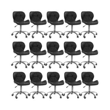 Imagem de Cadeira Office Eiffel Slim Oficial Giratória - Oficial Webshop, Preto,