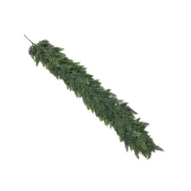 Imagem de Ｂｅｓｇａ Guirlanda de Natal Artificial de Cedro e Cipreste com Folhagem Verdejante - Decoração para Porta ou Mesa de Jantar