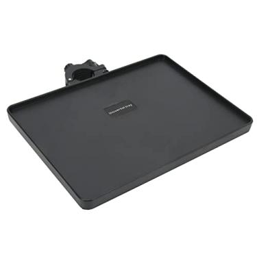 Imagem de Cryfokt Bandeja de Placa de Som ABS Premium Com Braçadeira Ajustável Acessório Portátil de Suporte de Transmissão Ao Vivo para Sala de Bate- de Palco (branco, 6,50 X 8,66 pol.)