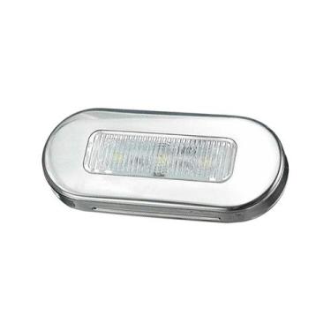 Imagem de Luz de Cortesia 12V LED Âmbar em Inox P/ Barcos e Lanchas - Barco Novo
