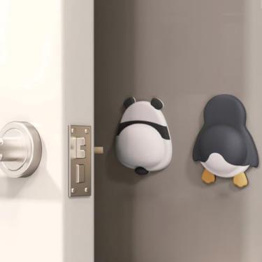 Imagem de Batente de porta mais forte para protetor de parede, protetor de animal fofo, protetor de pára-choques de maçanetas de porta, silenciador, autoadesivo