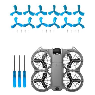 Imagem de 12Pcs Propellers for DJI Neo 2 – PC Replacement Propeller Blades, Lightweight Quiet Low-Noise Design, Durable Flexible Drone Spare Parts,Blue