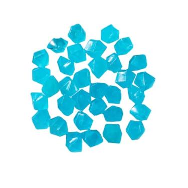 Imagem de 500 peças de Pedras que Brilham no Escuro em Forma Diamante Resina Fluorescente Decoração para Aquário Paisagem Aquática Jardim Caminho