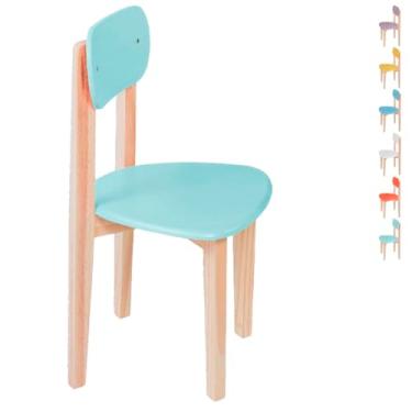 Imagem de Cadeira Infantil de Madeira, Design Seguro, Confortável, Estrutura Robusta (Menta)