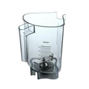 Imagem de Copo misturador sem tampa, compatível com os modelos VITAMIX VM0149, VM0122 e VM0127. Copo de substituição para liquidificador sem tampa.