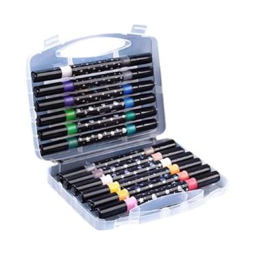 Imagem de KiBcsLic Canetas Marcadoras com Glitter, Canetas Marcadoras Artísticas, Materiais para Artesanato, Canetas Marcadoras de Tinta, Canetas Marcadoras com Glitter, 12 Varetas