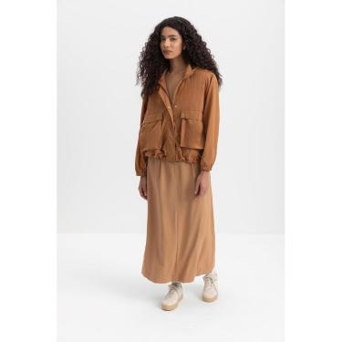 Imagem de Jaqueta Feminina Impermeável Essendi Camel-Feminino