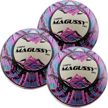 Imagem de Kit C/ 3 Bolas Magussy Profissional Neogeo Fusion System Impermeável Campo-Unissex