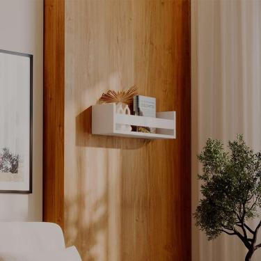 Imagem de Prateleira Porta Objeto Branca 70 X 12cm Suporte Invisivel