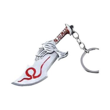 Imagem de Chaveiro God of War Ragnarok: Kratos, Ares, Thor, Mjolnir, Machado Lev