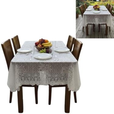 Imagem de Toalha De Mesa Jantar Renda 2,00x1,40 6 Lugares Grande Promo