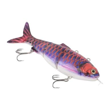 Imagem de Alomejor Iscas de Pesca, Isca de Natação Robótica Com Luz LED e de água Doce Recarregável por USB 650mAh para Pesca de Robalo e Noturna (BL-2023)