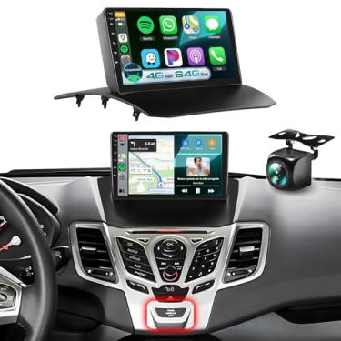Imagem de Atualização estéreo de rádio automotivo 4G + 64G para Ford Fiesta 2009-2016 com DSP sem fio Carplay Android Auto, Sellrich 22.9 cm 1280P IPS tela sensível ao toque rádio Bluetooth 5.0 GPS WiFi FM/RDS