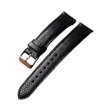 Imagem de Pulseira De Relógio Em Couro De Vaca Com Padrão De Lagarto 18-22MM, Co