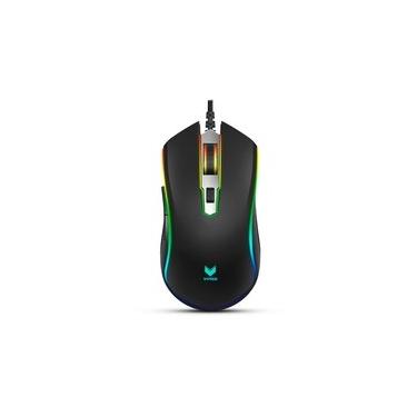 Imagem de Mouse Gamer Rapoo V25S, RGB, 7000 DPI, 6 Botões Programáveis, Memória Interna, USB, Preto - V25S