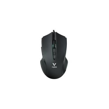 Imagem de Mouse Gamer Rapoo V20S, RGB, 7.000 DPI, 6 Botões Programáveis, Memória Interna, UBS, Preto - V20S