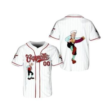 Imagem de Camiseta Infantil Disney Pinocchio, Camiseta De Beisebol, Roupa Famili