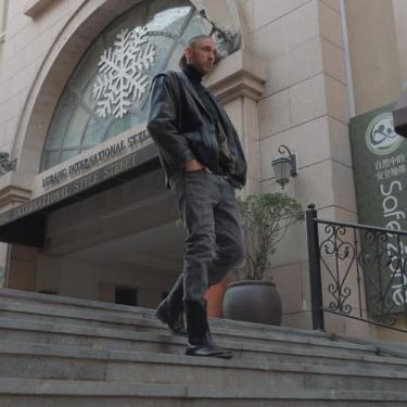 Imagem de IUV Botas de caubói masculinas Western Ostrich Larga Durável Moderna Bordada Antiderrapante Botas de Cores Sortidas, Preto, 9 Wide