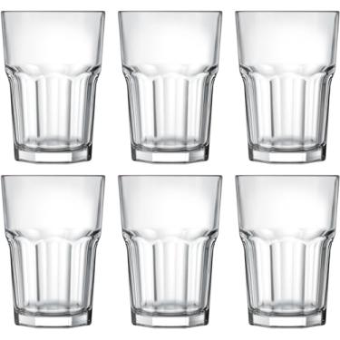 Imagem de Jogo Copos Vidro Reforçado, Grosso, Long Drink, Bristol, 6 Peças, 350ml, Incolor