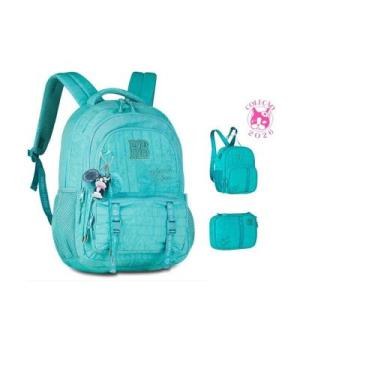 Imagem de Kit Mochila Rebecca Bonbon Estojo Box Lancheira Térmica Colegial Escol