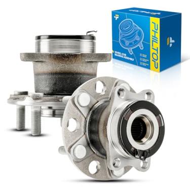 Imagem de PHILTOP 512333 par de rolamento de roda traseira e conjunto de cubo para Jeep Patriot 2007-2017, Jeep Compass, Dodge Caliber 5 2007-2017 2007-2008