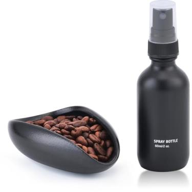 Imagem de Lulupack Copo dosador de café com frasco de spray de 60 ml - Espresso Bean Mister for Water Spritzer - Copos de escala de medição para bandeja de dose - Kit de acessórios de café para pulverizador de