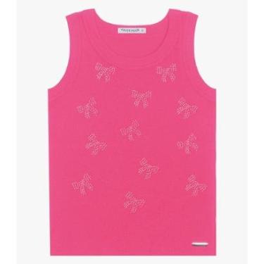 Imagem de Regata Básica Infantil Feminina Trick Nick Rosa-Feminino