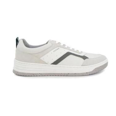 Imagem de Sapatênis Masculino Freeway Loud Couro Branco - 0141-Masculino