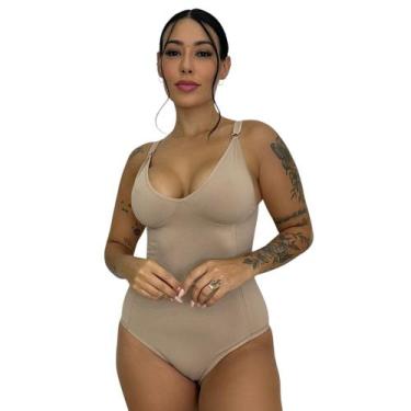 Imagem de Body Feminino Modelador Segunda Pele Alça Reforçada Com Compressão - c