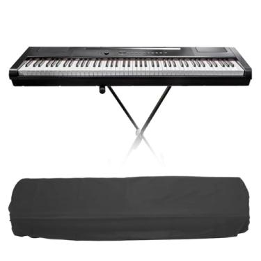 Imagem de Generic Teclado de Piano Digital Leve, Durável, Capa contra Poeira, à Prova D'água, Preto, 88 Teclas, Acessórios para Instrumentos Musicais (61 teclas pretas)