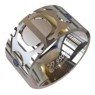 Imagem de Anel De Formatura De Filosofia Em Prata 950k - Vieira Cruz Joias, Prat