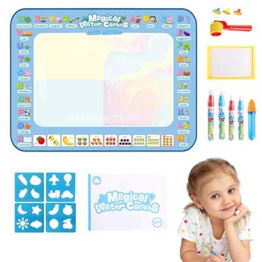 Imagem de Tapete de aquarela, Tapete de desenho de água - Pintura escrita para colorir tapete educacional rabiscar brinquedos | Tapete de arte para pintura em aquarela, tapete reutilizável para o dia das crianç