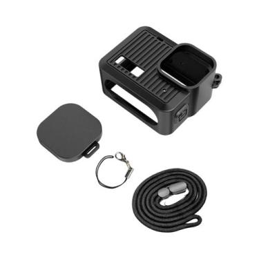 Imagem de Capa De Silicone Para GoPro Hero 4K Protetor De Tela De Vidro Temperad