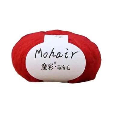 Imagem de Fio De Mohair Macio 25g 160m Para Tricô Manual E Crochê, Lã Para DIY, 