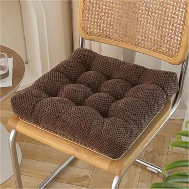 Imagem de Almofadas para cadeiras de jantar, com base antiderrapante, almofadas para assento de cozinha com amarras, almofada de assento lavável para sala de jantar interna.