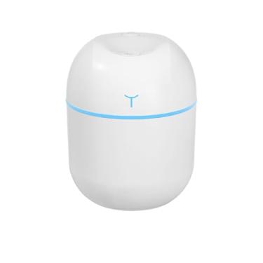 Imagem de Mini umidificador portátil USB com luz noturna – 220 ml, umidificador de névoa fria para quarto, escritório, viagens e quarto do bebê, função difusor de óleo essencial
