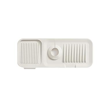 Imagem de Tapete protetor contra respingos para torneira de cozinha, tapete de drenagem, de silicone para armazenamento de pia, antiderrapante para sabão (Tamanho: G)