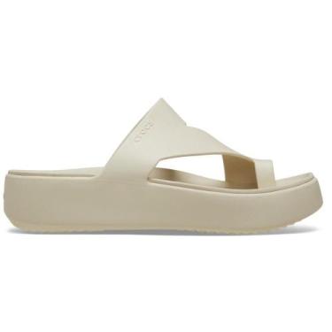 Imagem de Sandália Crocs Getaway Platform Toe Loop Sandal Sandstone, Sandstone, 