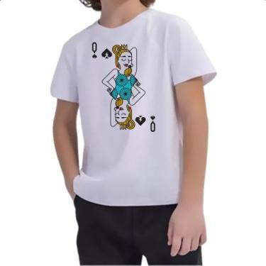 Imagem de Camiseta Infantil Baralho Rainha Madonna, 14
