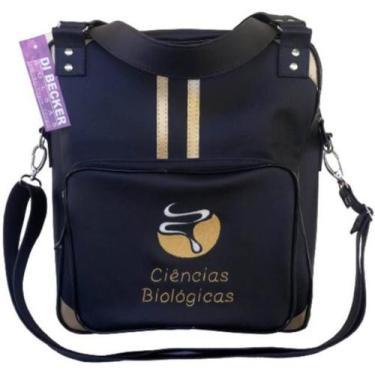 Imagem de Bolsa Feminina Preta Personalizada Ciências Biológicas - Di Becker Bol
