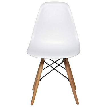 Imagem de Cadeira De Jantar Charles Eiffel Eames Dsw Base Madeira Wood - Marca Inovartte - Cor Branca