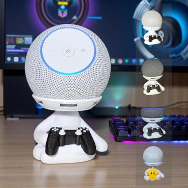 Imagem de Suporte Alexa Echo Dot 3, 4 e 5, Echo Pop e Echo Max Robert Gamer Video Game Multiuso e outros. Coleção, Decoração Presente. Stand de Mesa