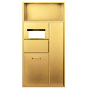 Imagem de Nicho de chuveiro de aço inoxidável, prateleira de quarto molhado embutida, papel higiênico para xampu, armazenamento à prova d'água, alcova, sala de estar, cozinha, banheiro, prateleiras (cor