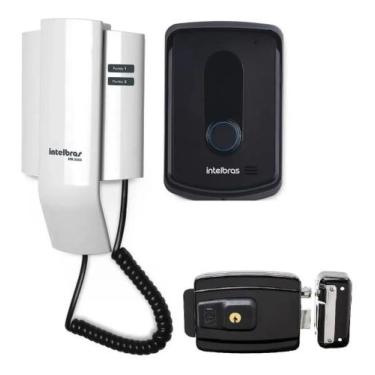 Imagem de Porteiro Eletrônico Intelbras 8010 + Fechadura Reversível - Intelbras 