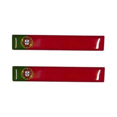 Imagem de Adesivo Refletivo 3D Da Bandeira Nacional, 8.5cm, Decalque Para Motoci