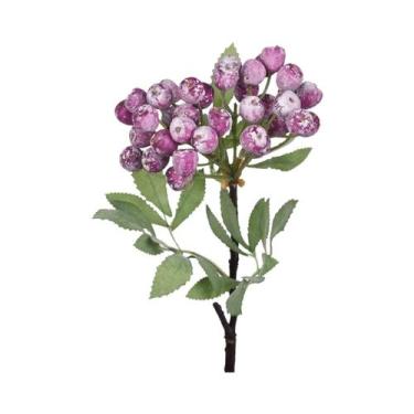 Imagem de Ramo Artificial De Mirtilo De 14,2 Polegadas, Hastes De Frutas Falsas 