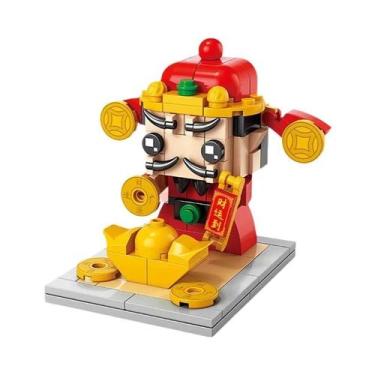 Imagem de Blocos De Construção LED Árvore Laranja Deus Da Riqueza, Brinquedos DI